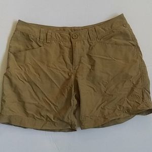 NORTH FACE SHORTS..TAN..WOMENS 8